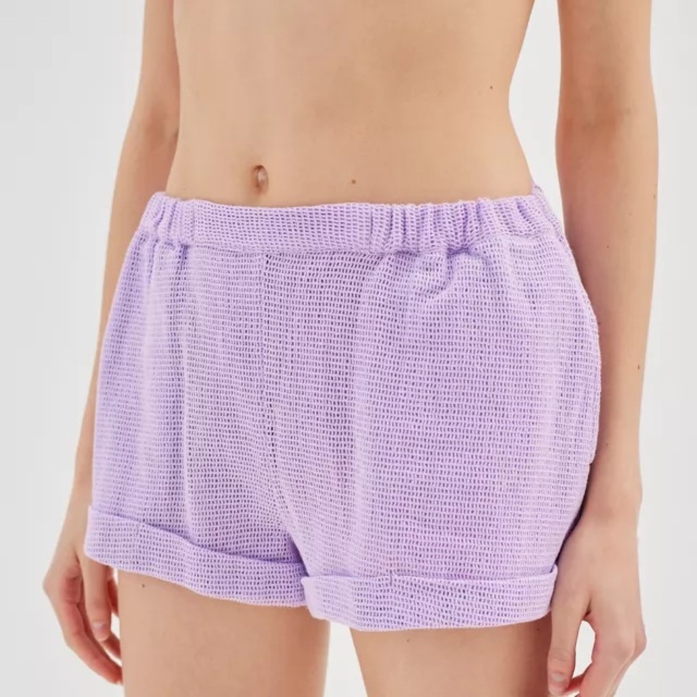 Urban Outfitters Purple Beach Boardwalk Mesh Shorts